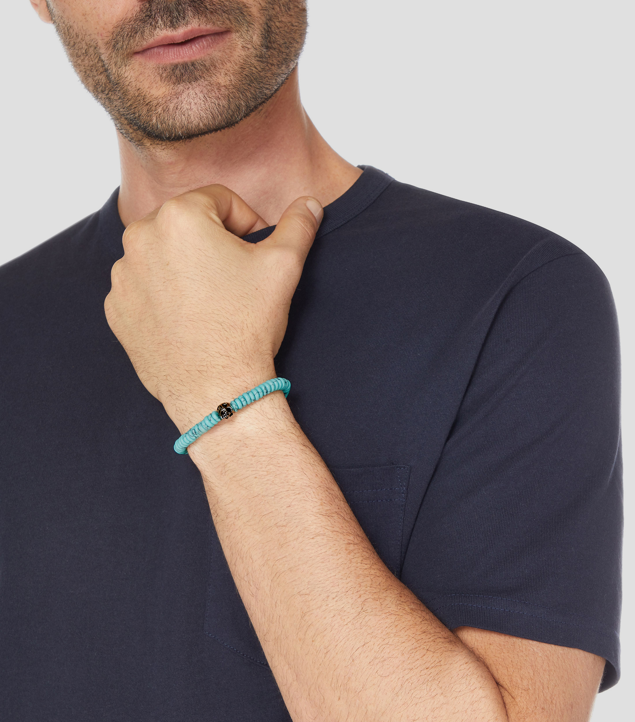 Pulsera con turquesas Hombre